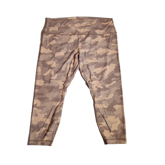 Lululemon Align High Rise Pant Camo Heritage 365 Camo Beige Womens Size 20 - Picture 1 of 13